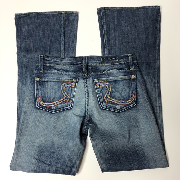 Rock & Republic Denim - Rock & Republic Jeans 25 Roth RARE Rainbow Stitch